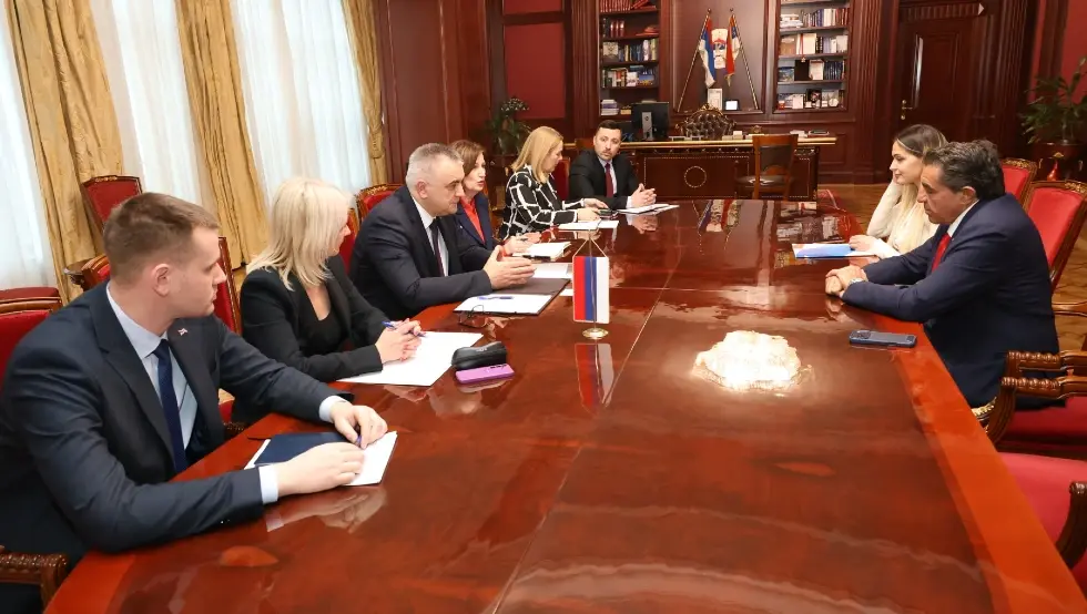 (ФОТО) У Бањалуци састанак Минића и специјалног представника САД за глобалну сарадњу