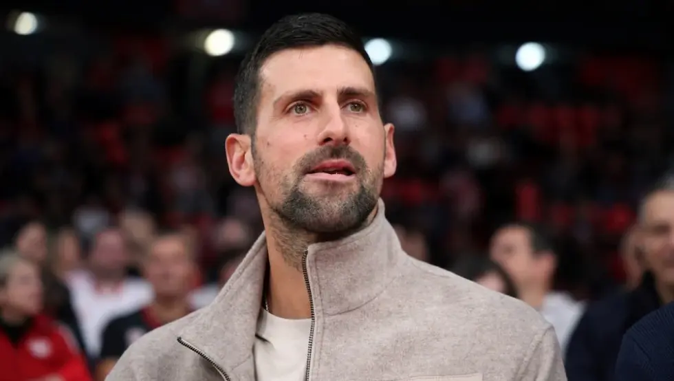 Ђоковић гледа утакмицу Олимпијакос - Црвена звезда