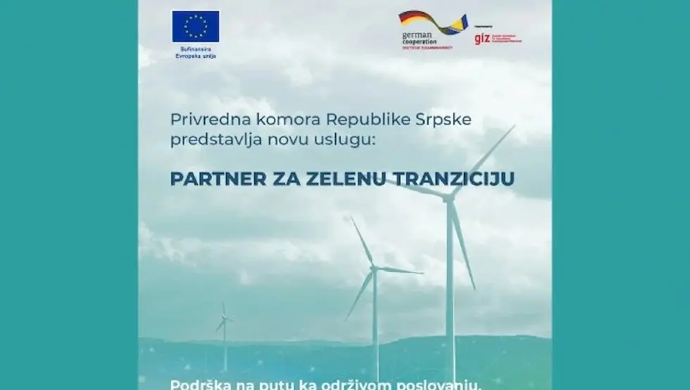 Нова услуга Привредне коморе Републике Српске- "Партнер за зелену транзицију"