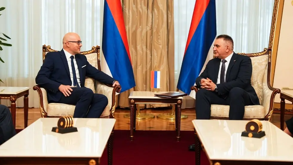 Минић са амбасадором Словачке у БиХ: Српска опредијељена за спровођење реформских активности