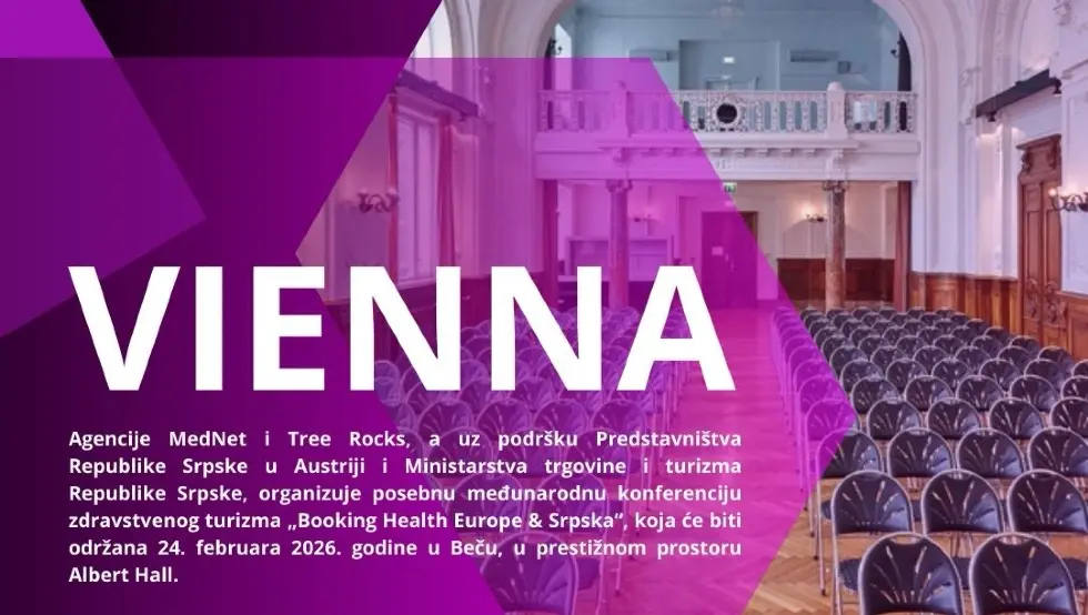 Уз подршку Представништва Српске у Аустрији: Сутра конференција „Booking Health Europe & Srpska“