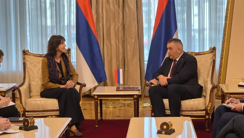 Минић и координатор УНа