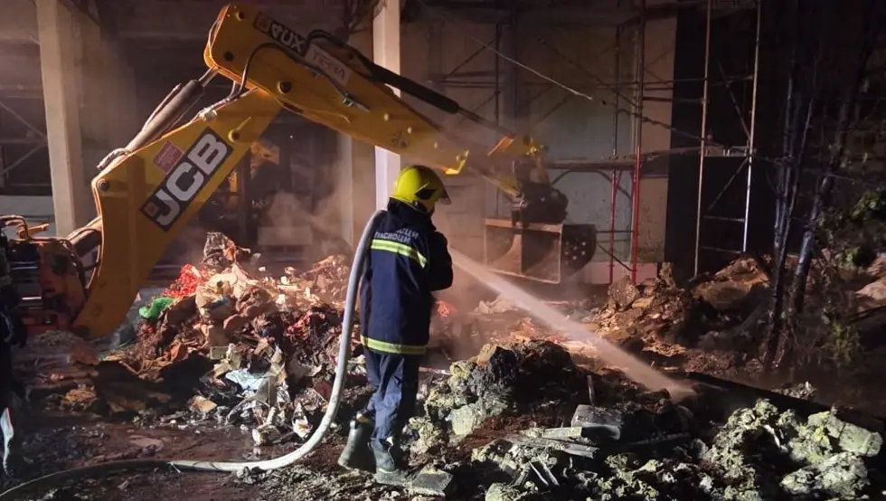 Пожар школа