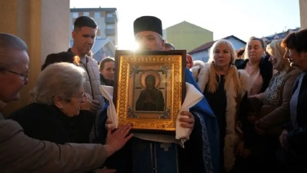 Чудотворна икона "Умекшање злих срца" дочекана у Бијељини