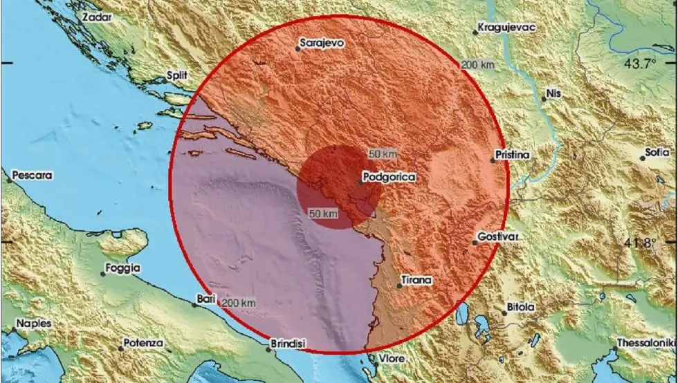 Земљотрес у Црној Гори, осјетило се и у БиХ