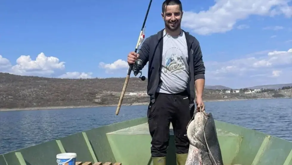 Марко Милошевић уловио сома