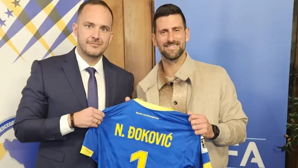 Вицо Зељковић и Новак Ђоковић
