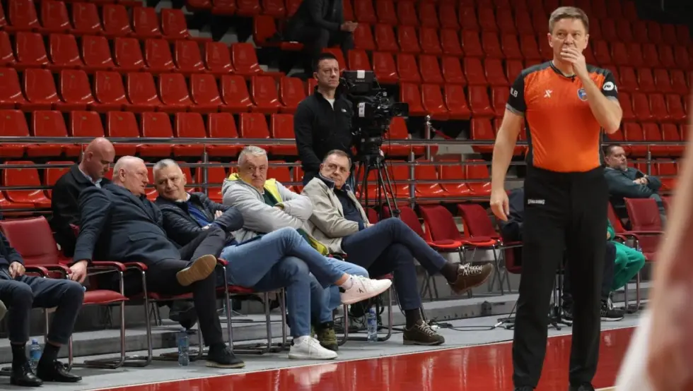 Додик у Лакташима на мечу Игокеа - Цедевита Олимпија