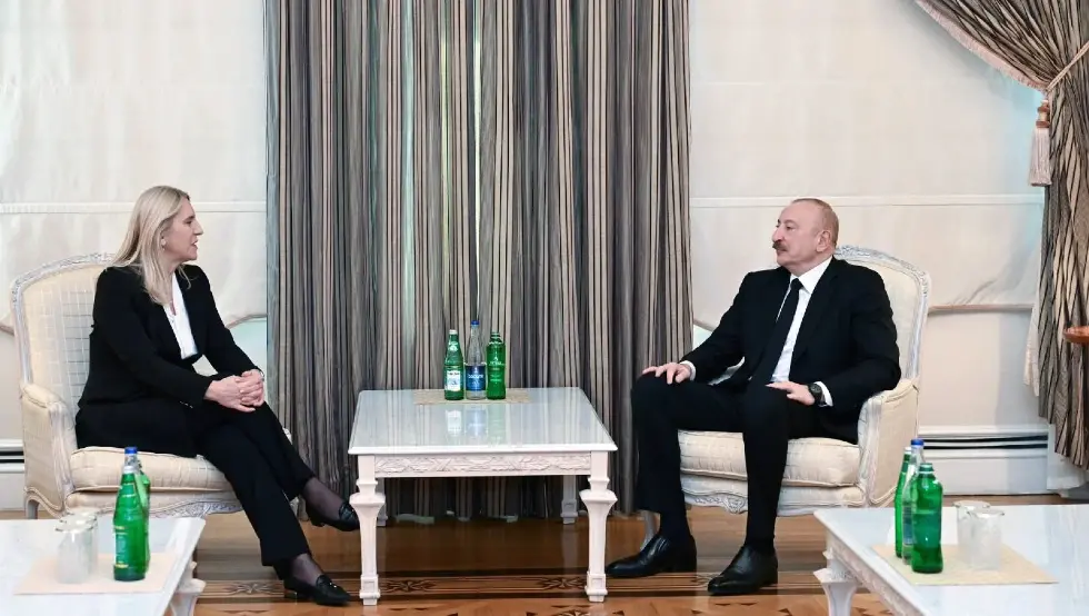 Жељка Цвијановић и Алијев