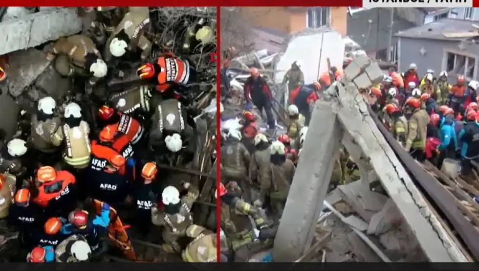 (ВИДЕО) Хаос у Истанбулу: Срушиле се двије зграде, у току велика акција спасавања