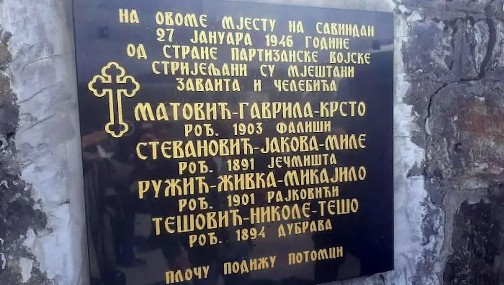 Невино страдали мјештани Челебића и Заваита након осам деценија добили спомен-плочу