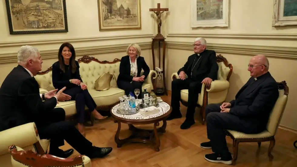 Човић са бискупом Мајићем