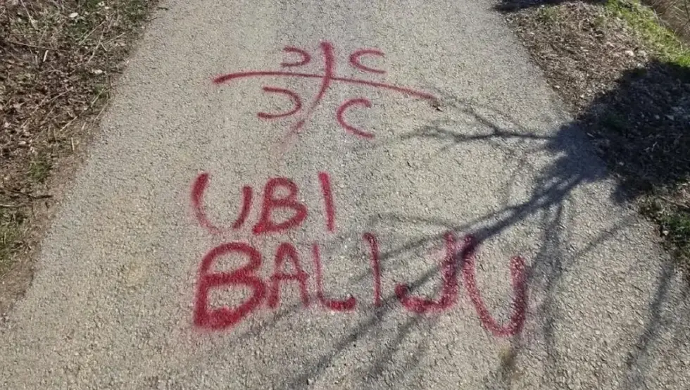 "Убиј балије" и "4С" исписао малољетни Бошњак