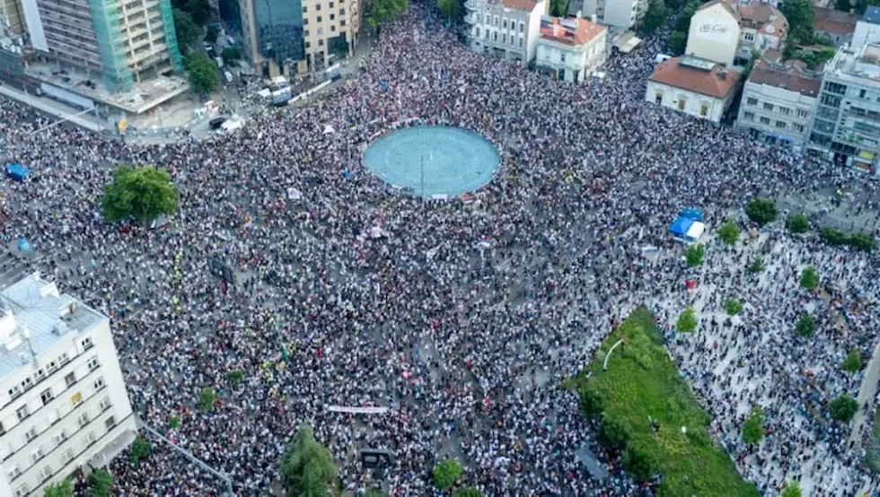 Протест у Београду