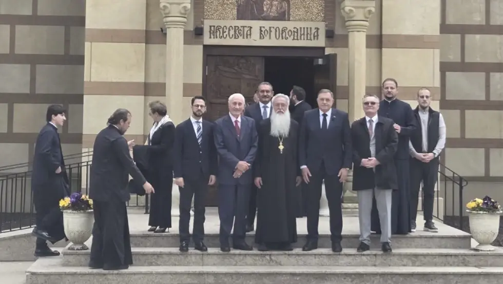 Додик посјетио манастир Нова Грачаница у Либертвилу: Мјесто посебне историјске и духовне тежине