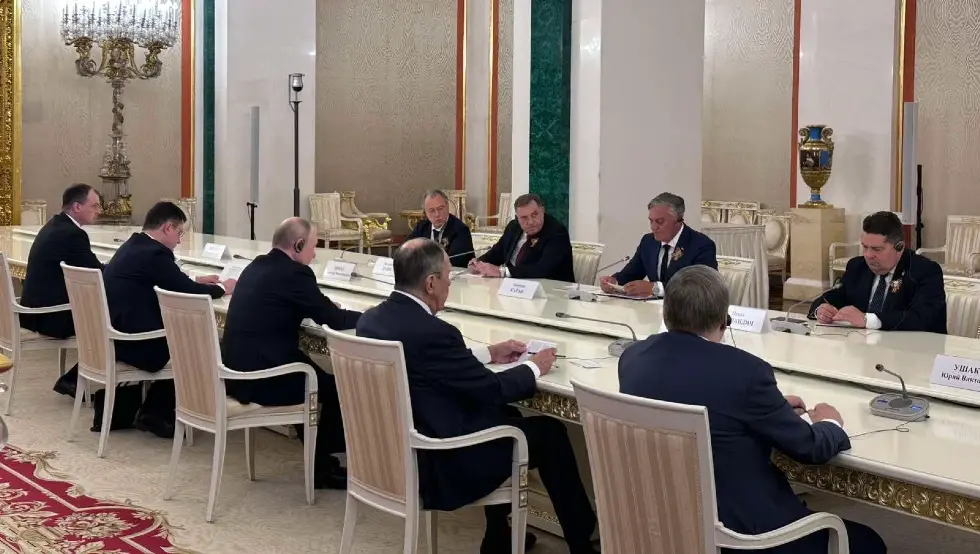Владимир Путин и Делегација Српске