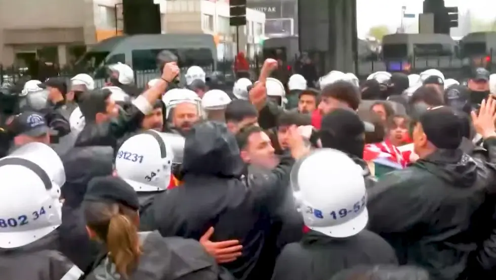 Турска протест први мај