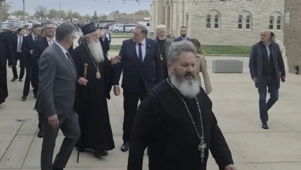 Додик у Милвокију посјетио Саборни храм Светог Саве и школу