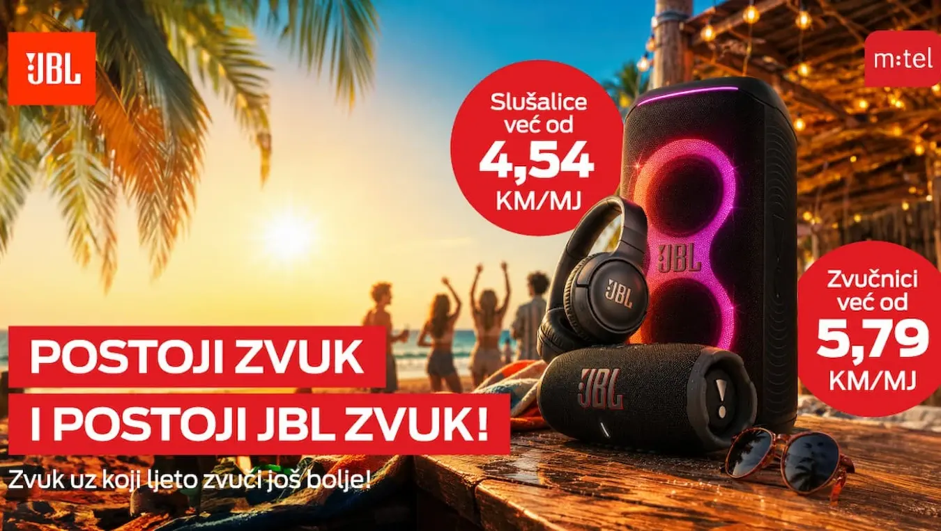 Уживајте у љету уз врхунски JBL звук и уређаје доступне у m:tel понуди