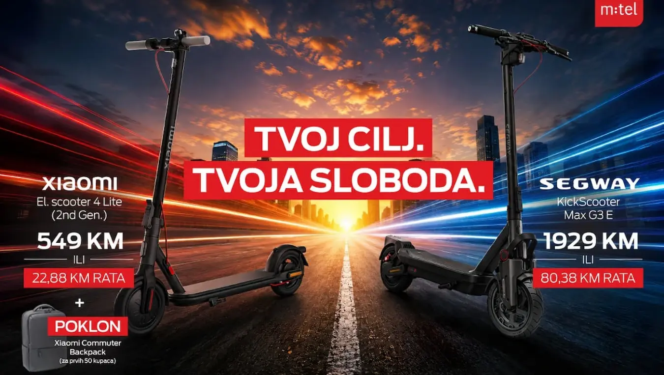 m:tel вам представља Xiaomi и Segway тротинете за ваш нови начин кретања