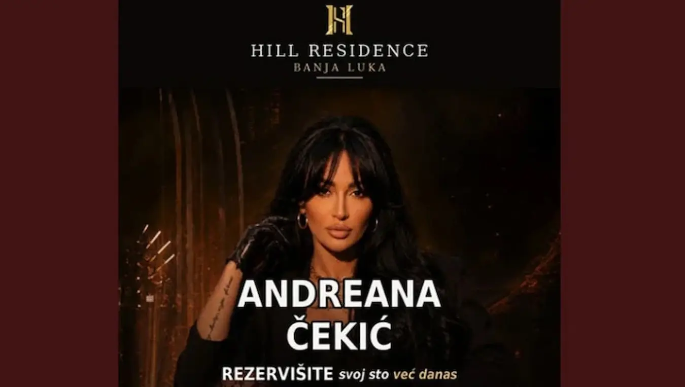 Андреана Чекић 14. августа у Residence Hill у Бањалуци спрема ноћ за памћење