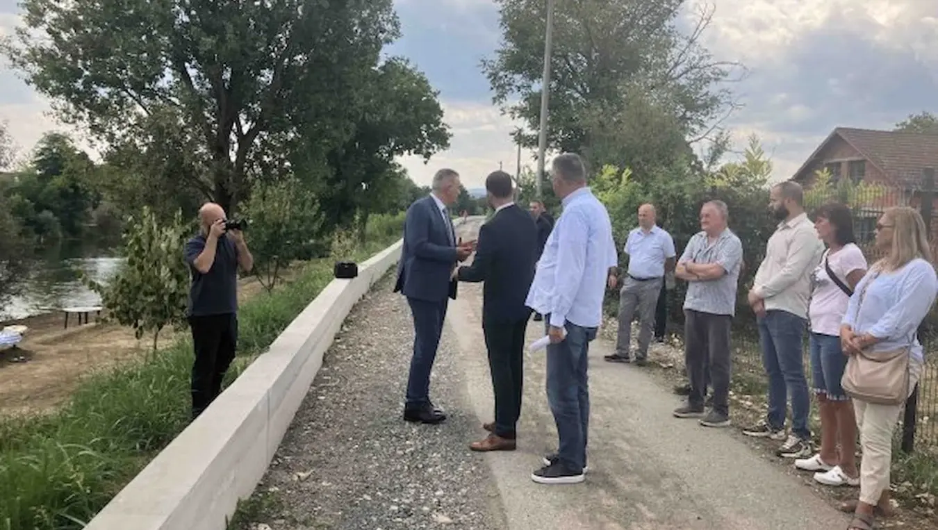 Минић обишао новоизграђени систем заштите од поплава у Приједору