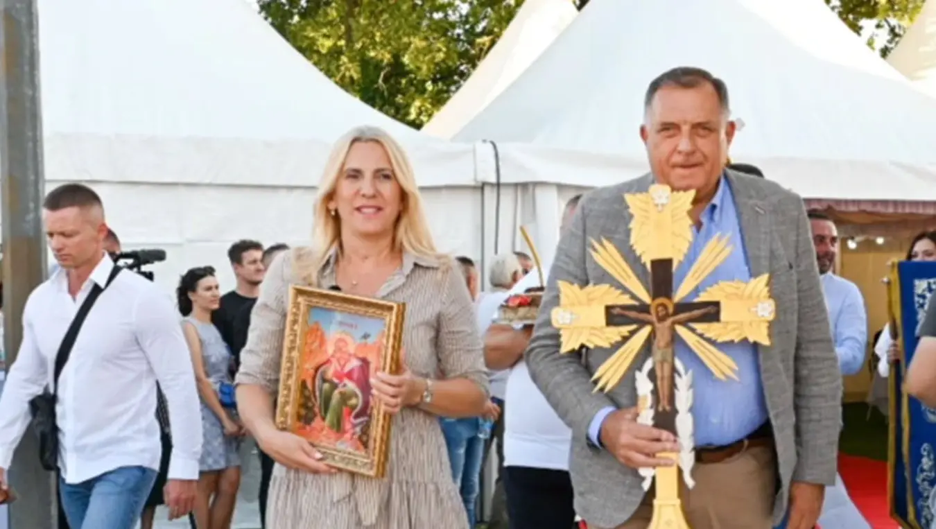 Цвијановић и Додик на обиљежавању Илиндана