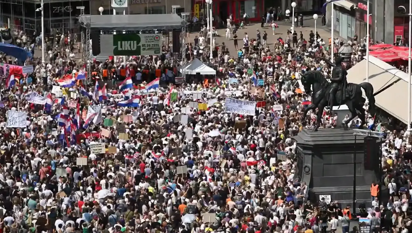 протест загреб