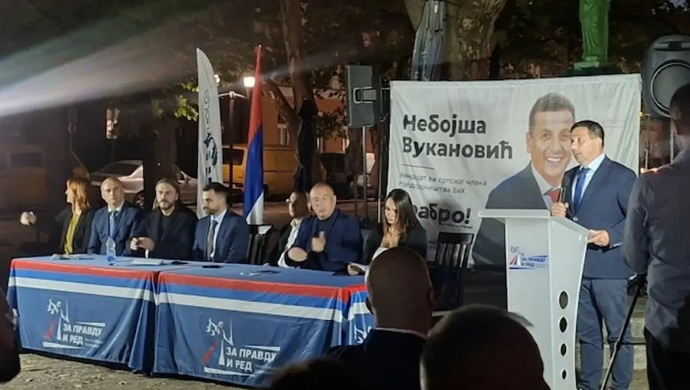 Вукановић са завршне трибине у Требињу: Сваки глас је важан, изађите на изборе и гласајте по савјести